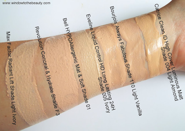 Bell HYPOAllergenic Mat & Soft Foundation  vs Max Factor Radiant Lift Shade Light Ivory