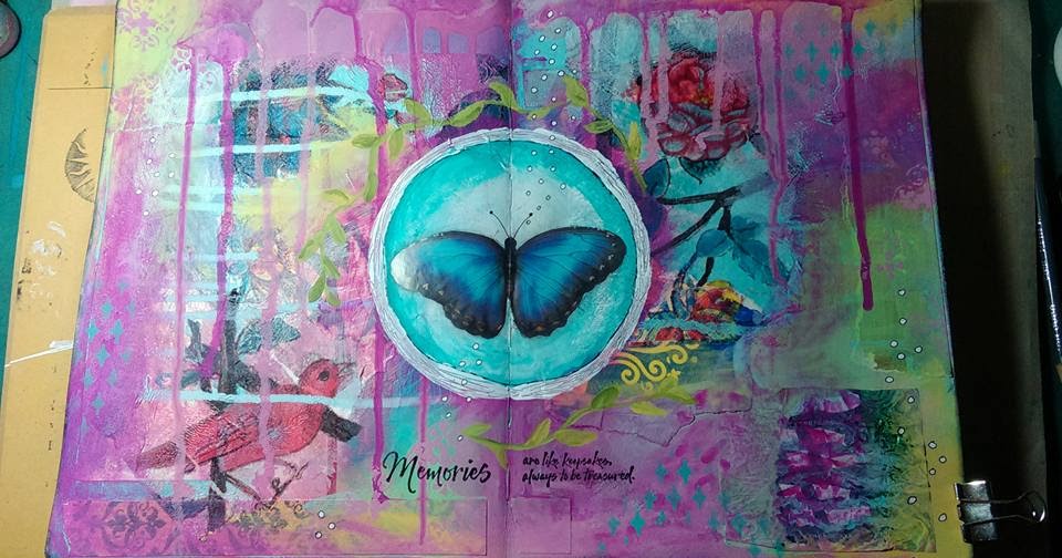 Liesbeth's Arts & Crafts Wanderlust 2017 les 2