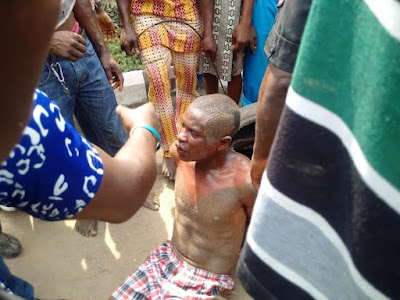 Alleged kidnappers apprehended and beaten in Lagos (photos)