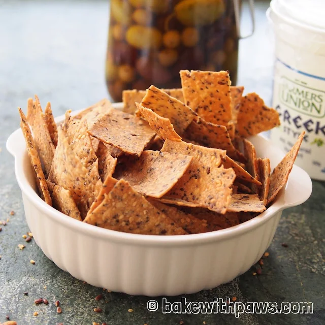 Multi Seeds Sourdough Crackers