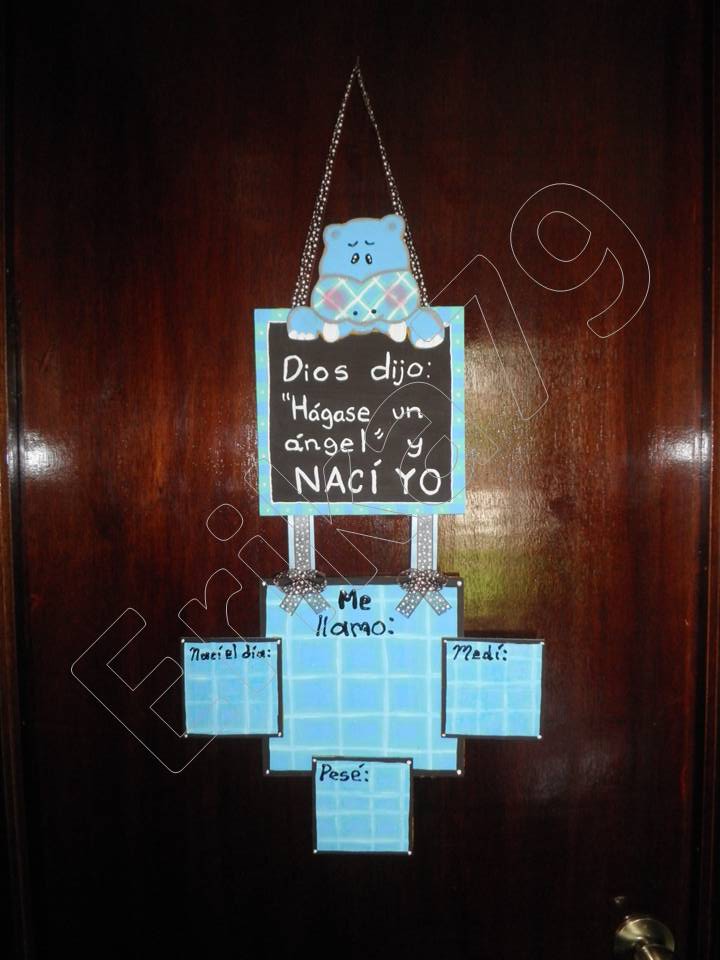 Kikita-Manualidades: Letrero Maternidad NIÑO