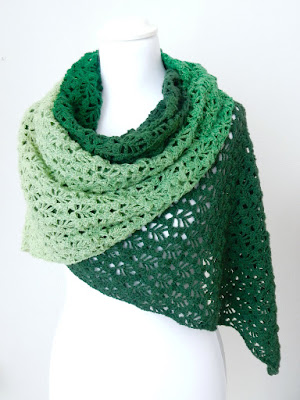 Shawl wrap scarf crochet pattern the curio crafts room ravelry etsy Verdancy Shawl