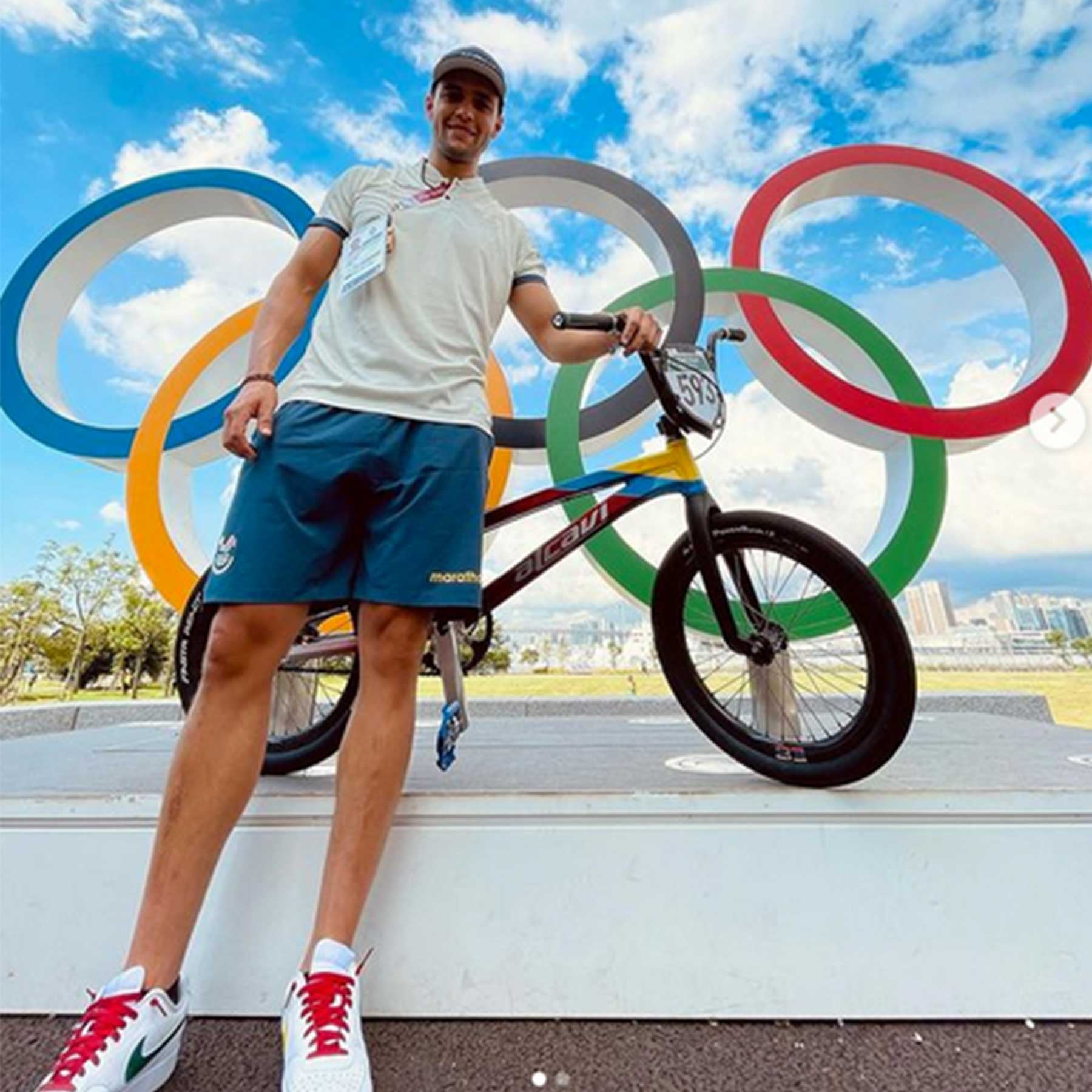 Alfredo Campo, un Dragón en las semifinales de BMX en los Juegos