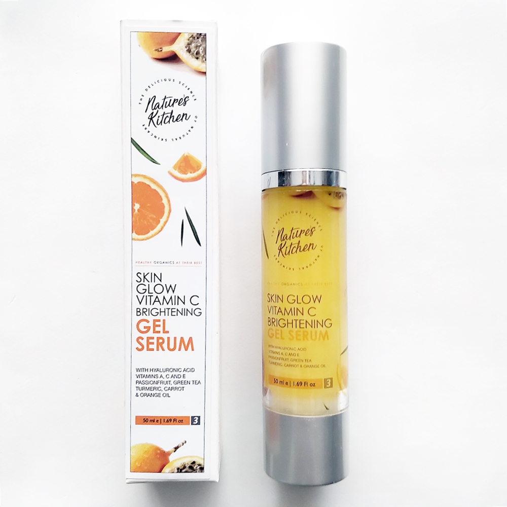 Nature's Kitchen Skin Glow Vitamin C Brightening Gel Serum.
