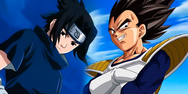 Desenho: Goku vs Vegeta, Versão Naruto