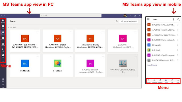 microsoft teams on laptop for students
