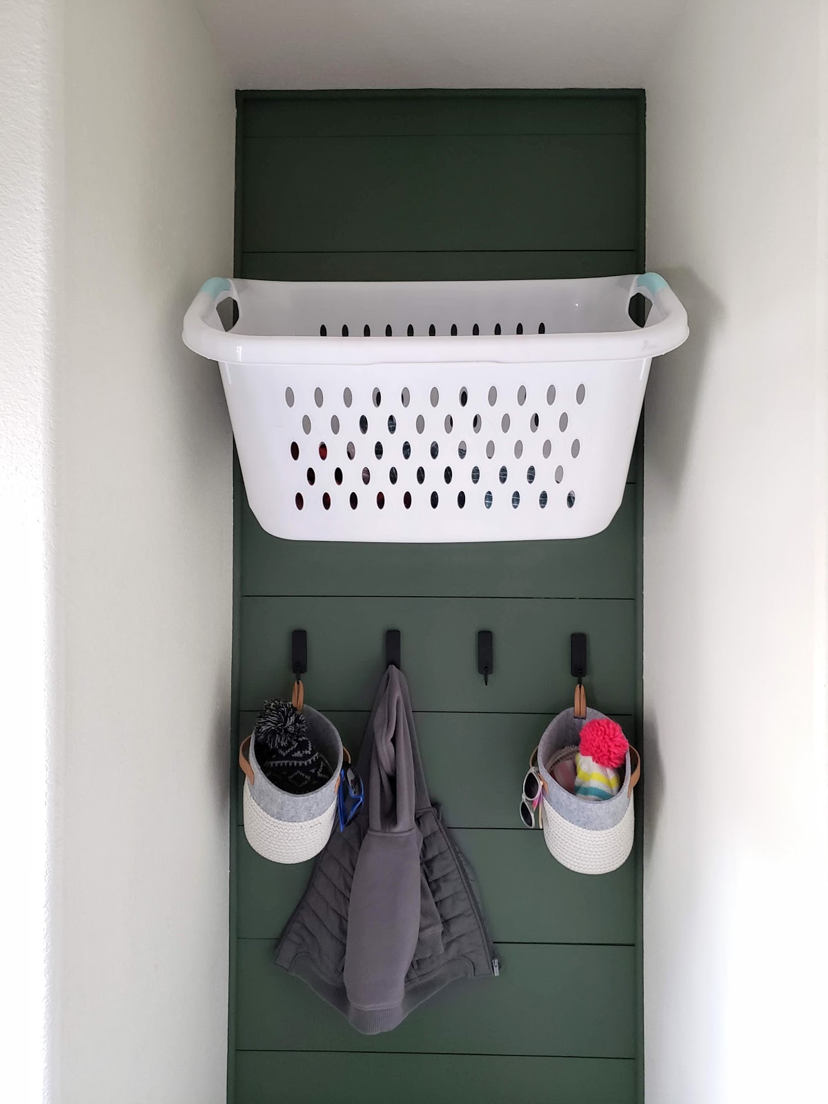 Hang Laundry Baskets on Hooks willow creek drive