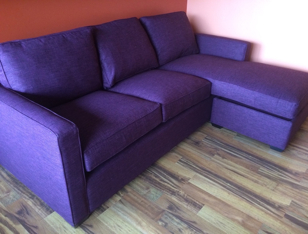 Exploding Doughnut Purple Couch