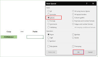 Paste Spesial Value Paste Special Shortcuts Excel