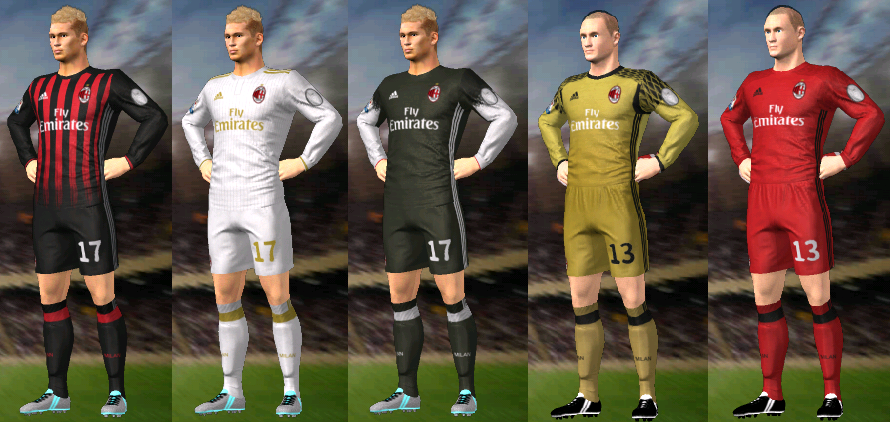 uniforme de portero del milan