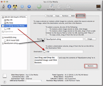 Restore BaseSystem to create bootable USB installer for Mountain Lion Restore BaseSystem to create bootable USB installer for Mountain Lion