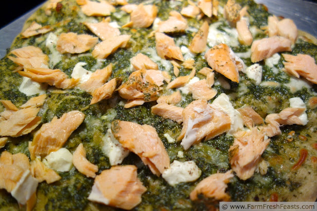 http://www.farmfreshfeasts.com/2013/03/salmon-and-goat-cheese-on-arugula-pesto.html