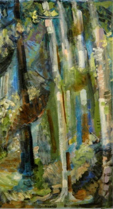 painting of trees