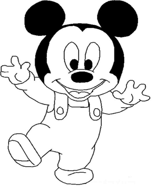 20 Sketsa Mewarnai Gambar Kartun Mickey Mouse Lucu 20162 Kolase