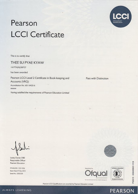 LCCI Level 2 - Certificate in Book-keeping and Accounts