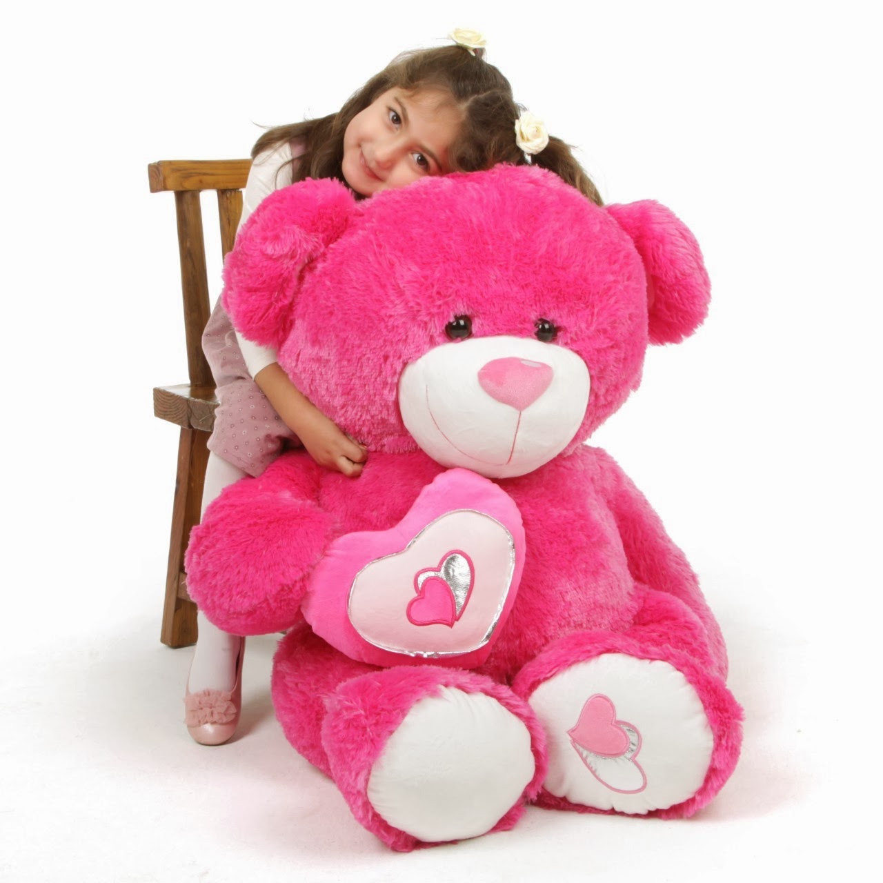 ChaCha Big Love, BIG hot pink teddy bear