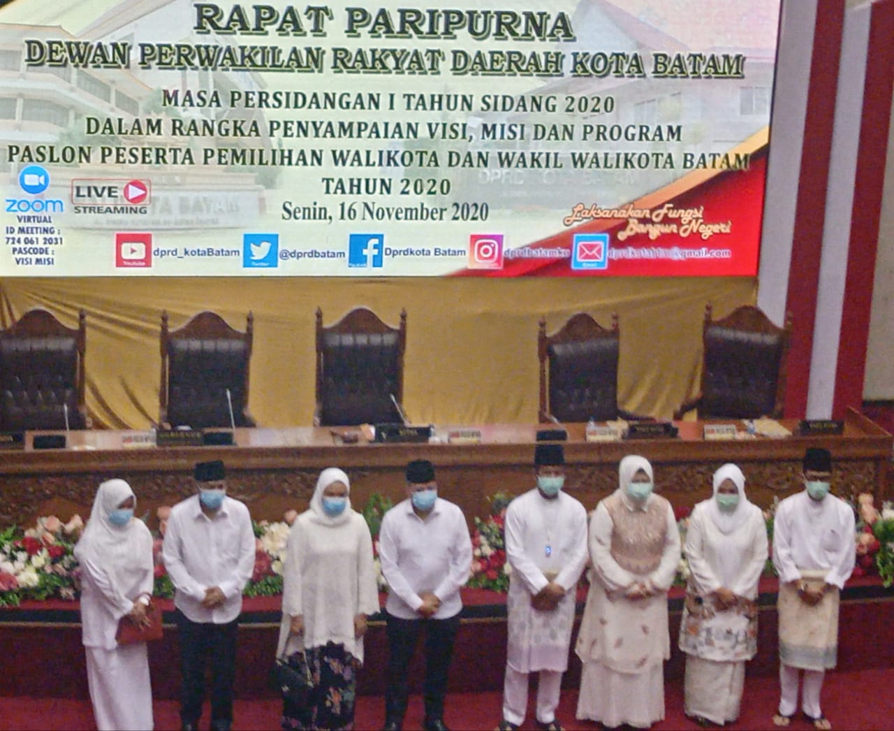 DPRD Gelar Paripurna Penyampaian Visi Misi Calon Wali Kota dan Wakil