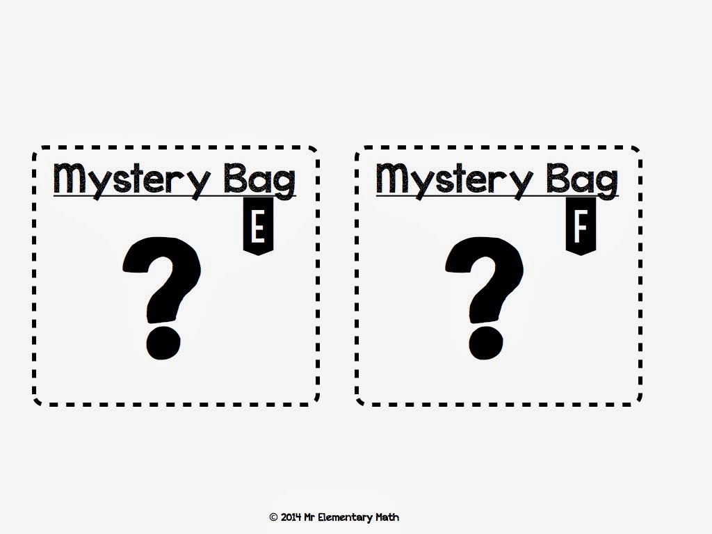 Mr Elementary Math Mystery Bag Number Activities