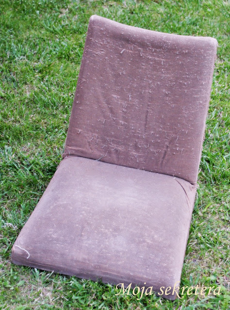 zniszczone siedzisko fotela