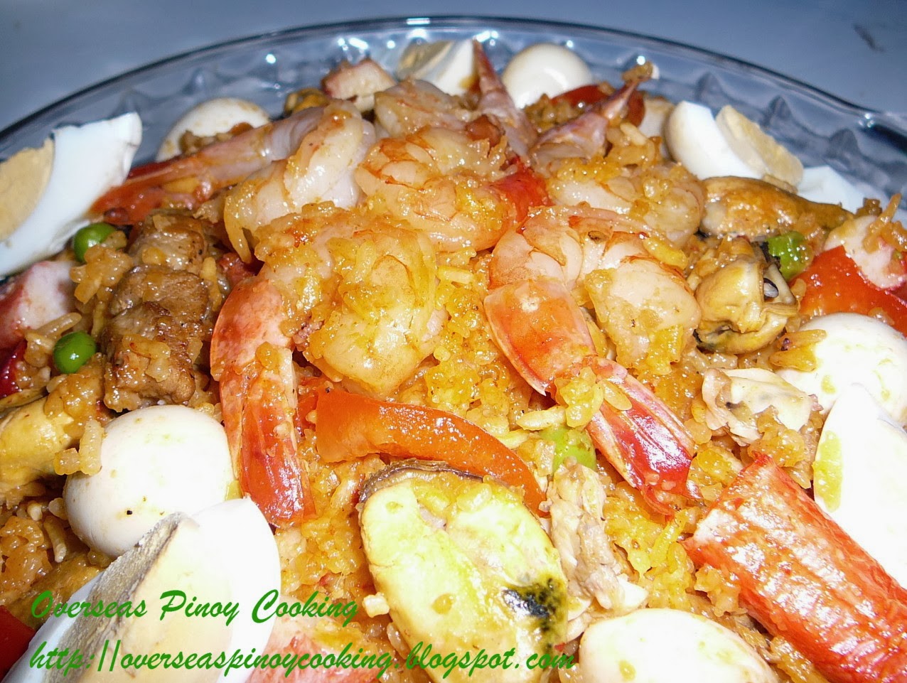 Pinoy Seafood Rice Cooker Paella Valenciana