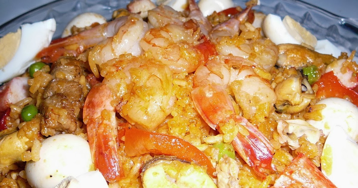 Pinoy Seafood Rice Cooker Paella Valenciana