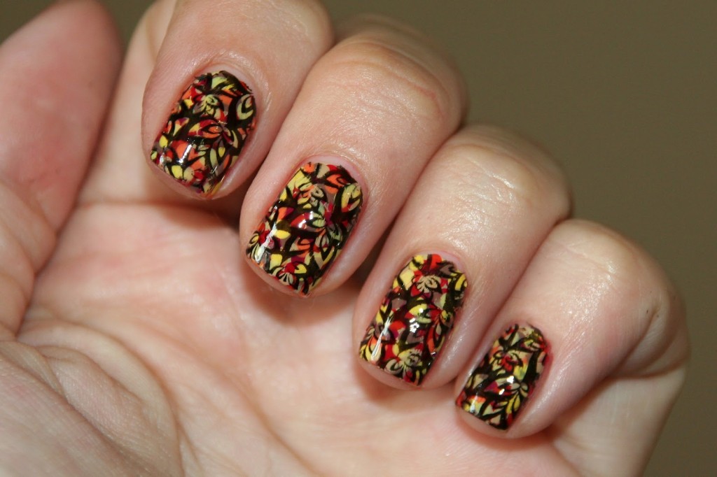 6. Thanksgiving Nail Designs with Leaves - wide 2