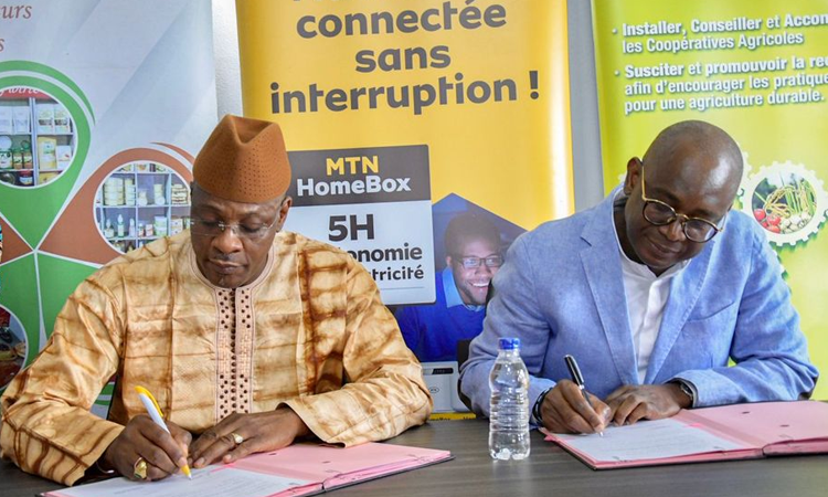 MTN-CI a la volonté de contribuer de, manière efficiente, au développement de l’économie agricole de la Côte d’Ivoire qui se matérialise par l’élaboration de cette convention de partenariat