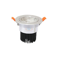 10W 4吋 COB LED投射崁燈 9.5cm嵌入孔,燈頭可調整角度 10W 4吋 COB LED投射崁燈 9.5cm嵌入孔,燈頭可調整角度