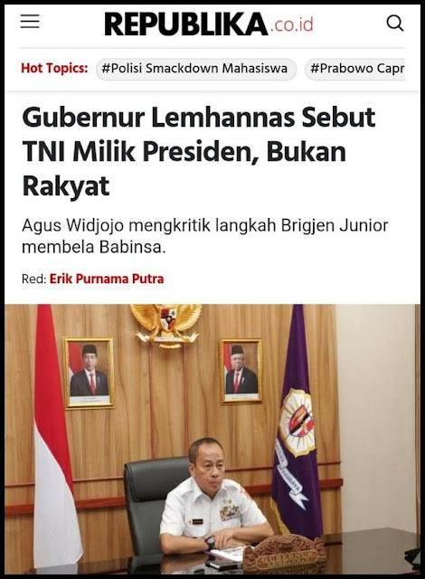 Jadi Gini Dek.. TNI itu Milik Presiden; Kalau Hutang Pemerintah? Milik Rakyat