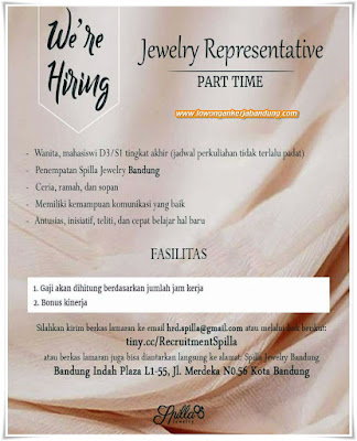Lowongan Kerja Bandung Karyawan Jewelry Representative