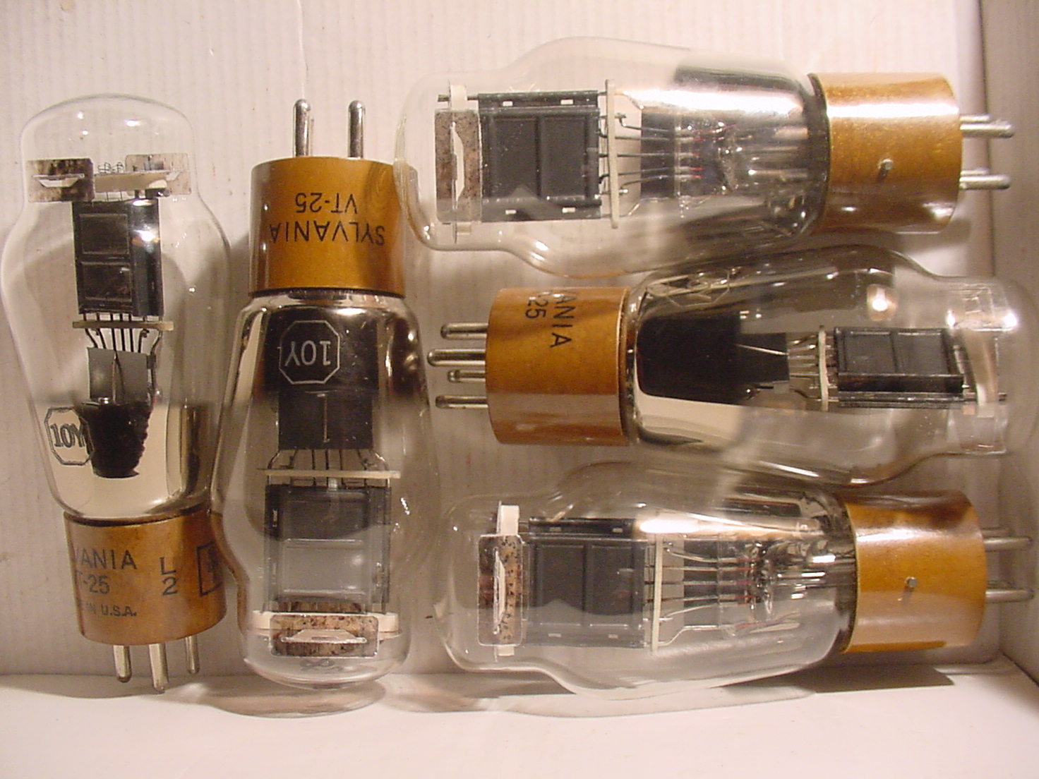 Vacuum tubes audio RCA 2A3,Sylvania 10Y, Audio note 2A3 kit1