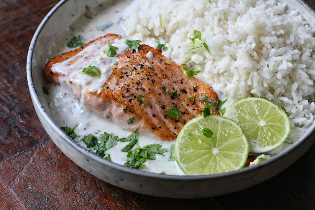 Creamy Coconut Lime Salmon