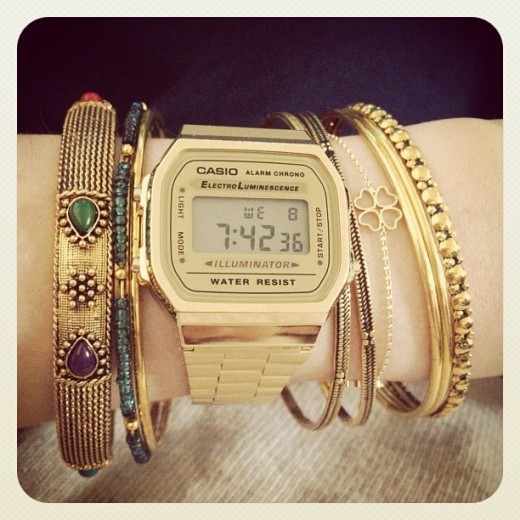 Casio Fashion Golden Watch