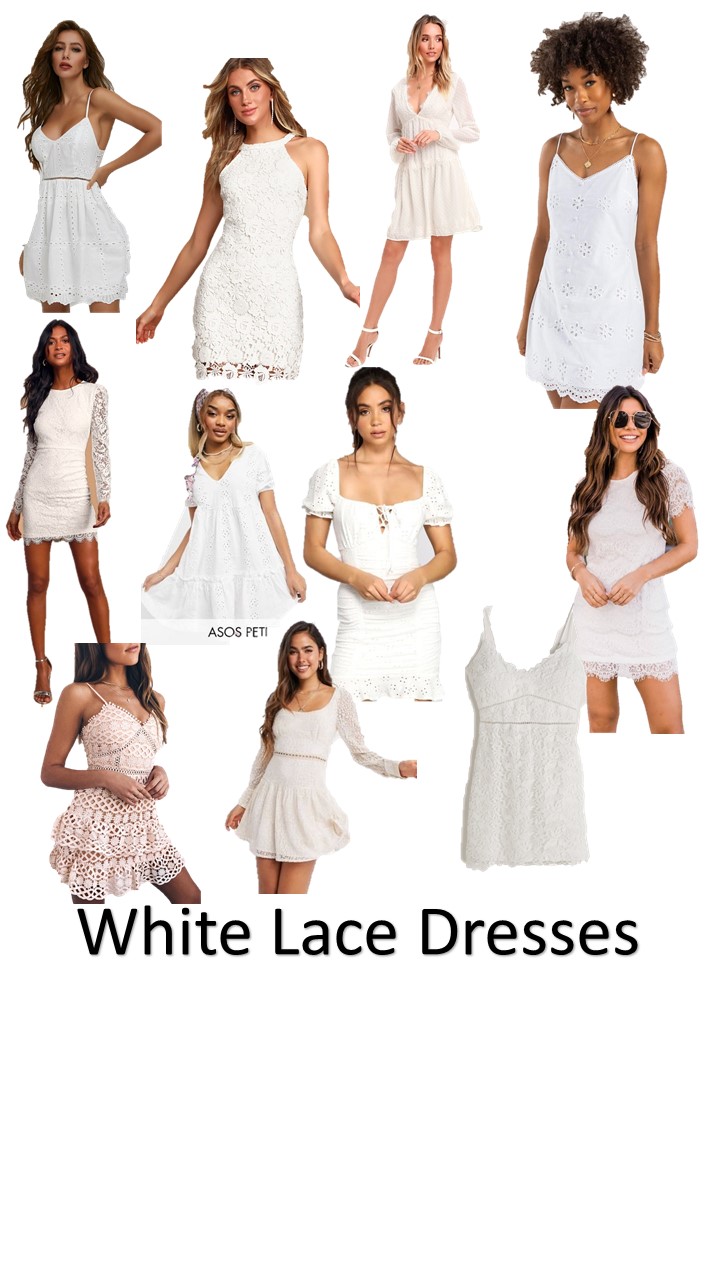 3 Little WHITE Dresses for Spring + Outfits to Recreate — Sweet Like Style