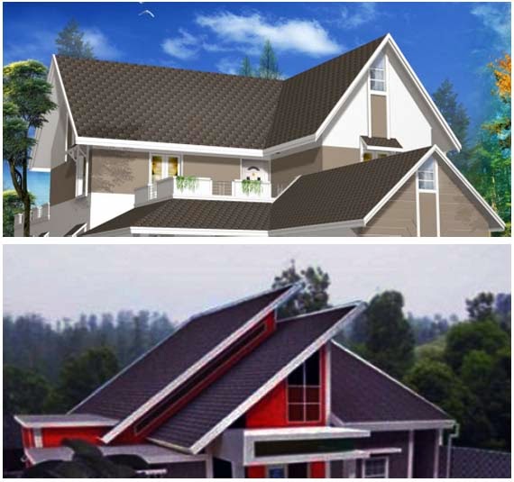  Gambar  Bentuk Atap  Rumah AreaRumah com