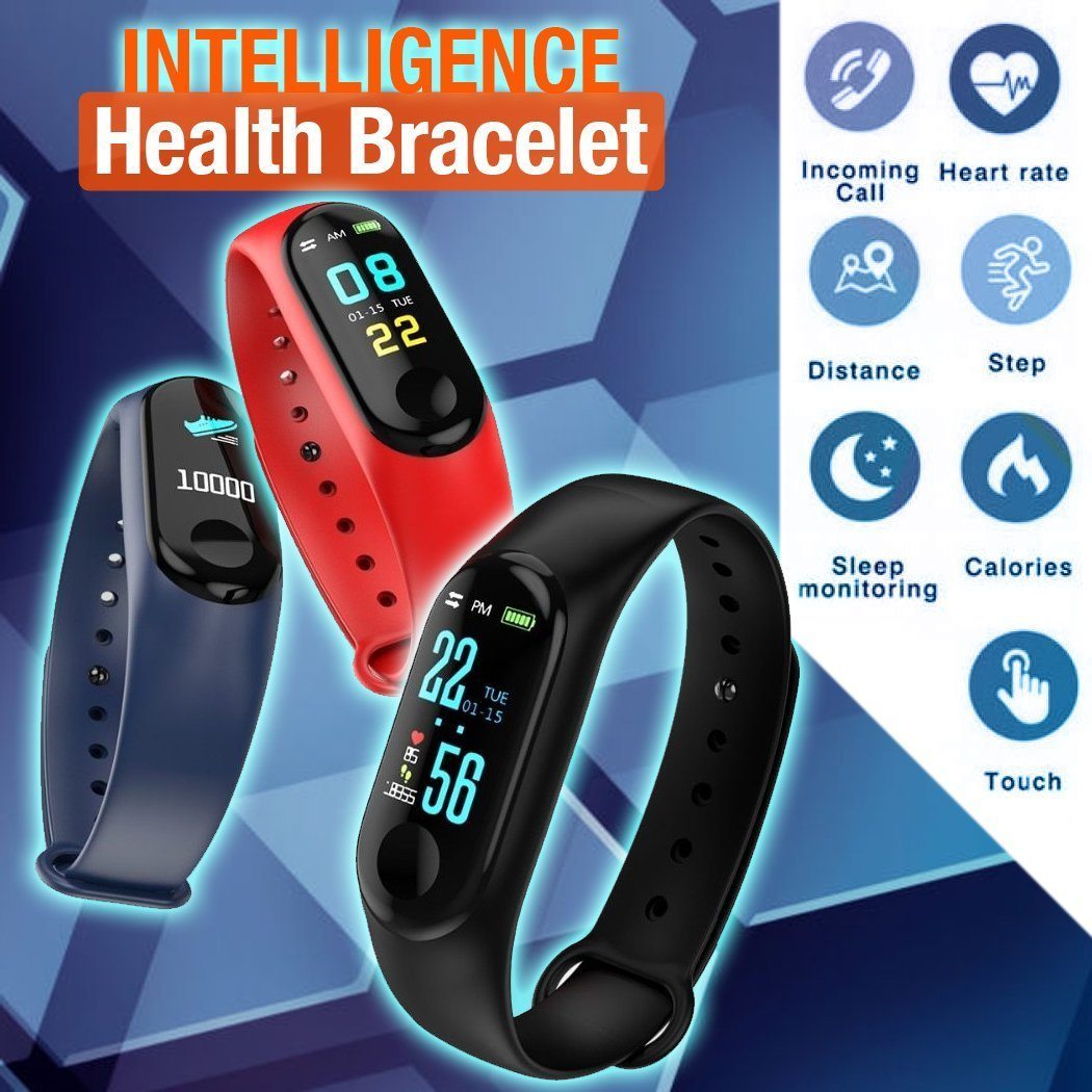 M3 Intelligent Smart Health Bracelet Fitness Watch | 7agat Online