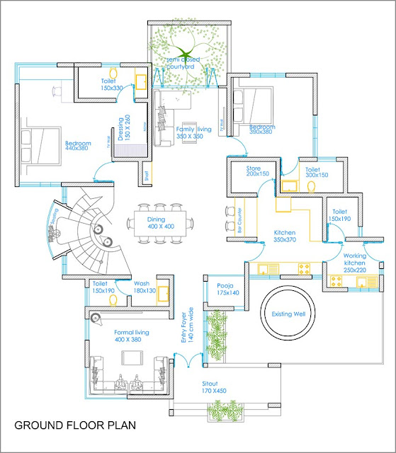 Unique 4 Bedroom Cost Effective Contemporary Home with Free Home Plan Kerala Home Planners