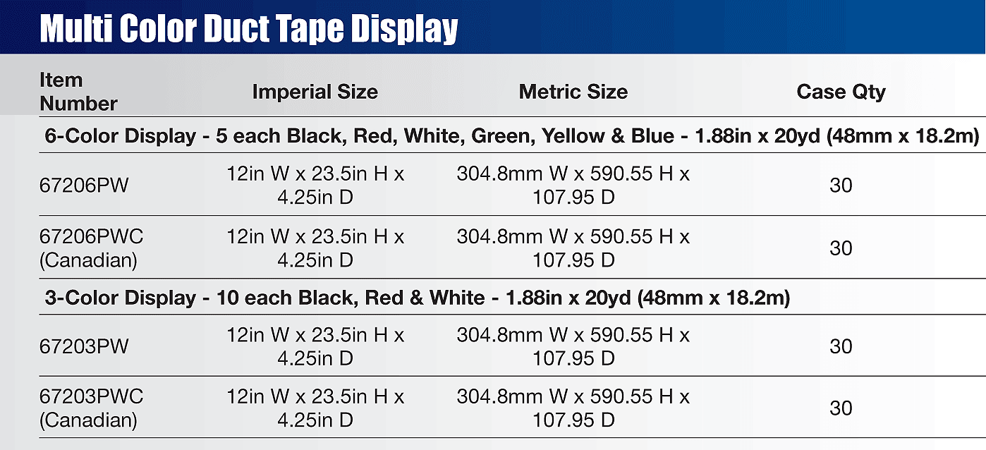 MultiColor Duct Tape