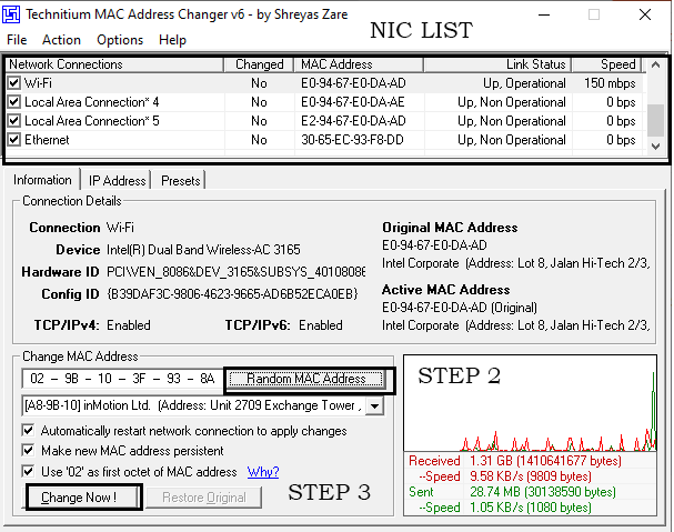 Change Mac Address For Pc