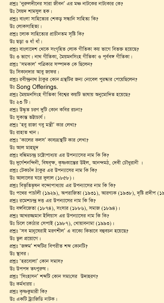 literature review meaning in bengali