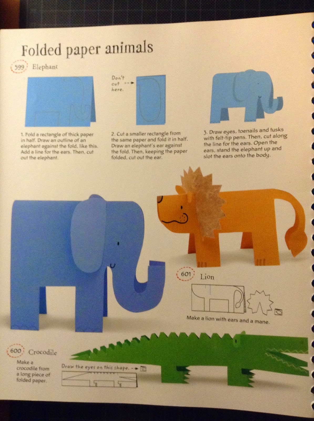 Creating Tomorrow's Schools Today 20142017 Folded paper animals