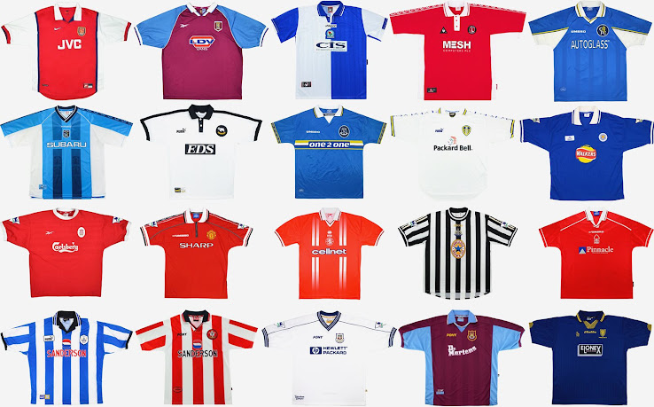 1998 99 Premier League Trikot Ubersicht Alle 49 Premier League Teams Archiviert Nur Fussball