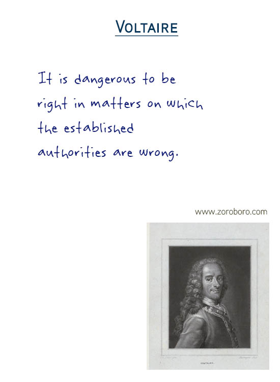 Voltaire Quotes. Self-knowledge Quotes, Wisdom Quotes, Thinking Quotes, Freedom of Speech, Morality Quotes & Truth Quotes. Voltaire Philosophy / Voltaire Thoughts