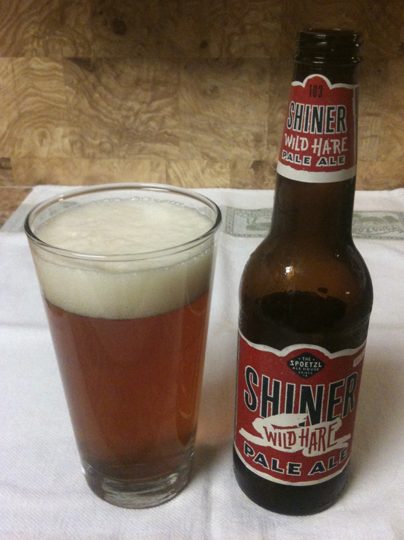 EffDub Pub Shiner Wild Hare Pale Ale.