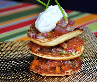 Quarkkeulchen mit Tomaten-Concassée