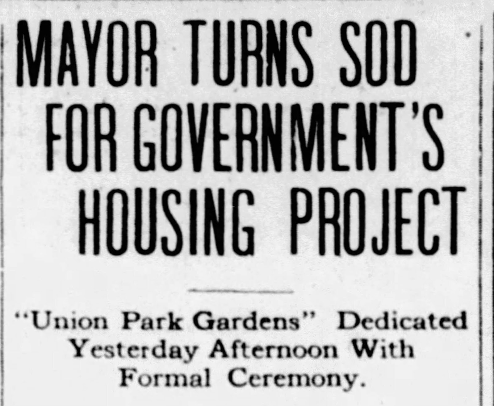 The Almost History of Wilmington, Del Union Park Gardens