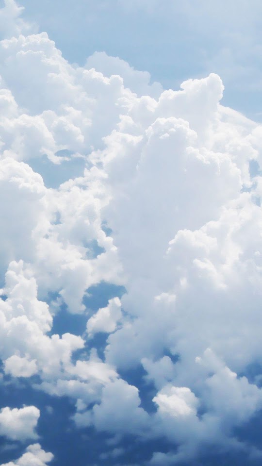 Puffy White Clouds  Android Best Wallpaper