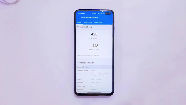 Benchmark test Poco x2 miui 12.1.5.0 Benchmark Test