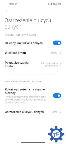 Ostrzeżenie o użyciu danych