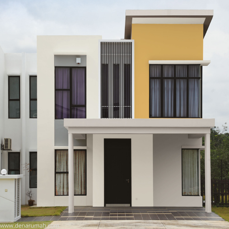 20 ide Cat Rumah Warna Cream Susu Exterior dan Interior